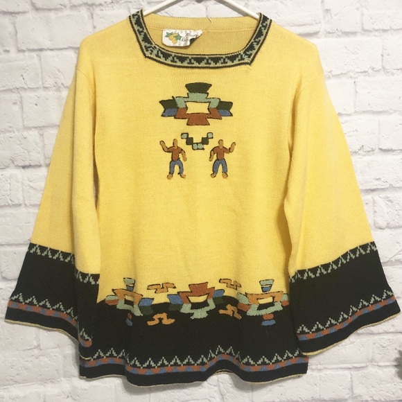 Pear Blossom 3/4 Sleeve Sweater - Picture 1 of 5